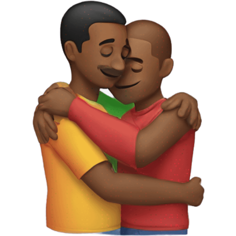 Gay couples hugging emoji