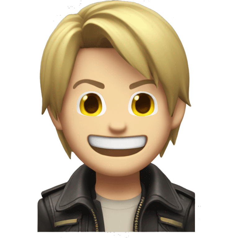 Leon Kennedy laughing  emoji