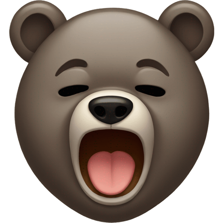 Bear crying emoji