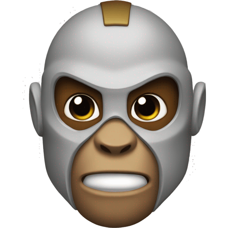 supehero flash mask on a monkey emoji