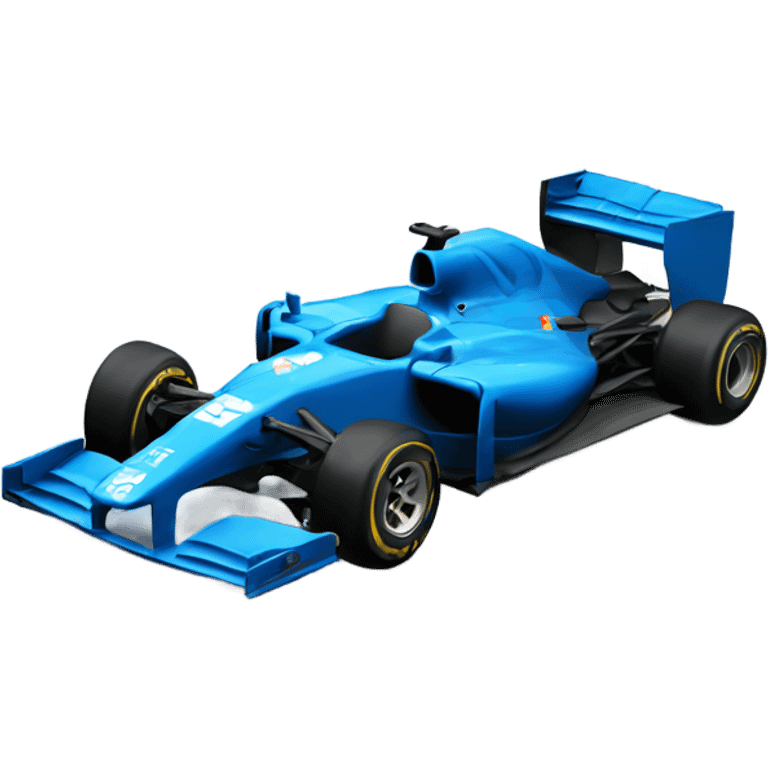 Blue F1 car emoji