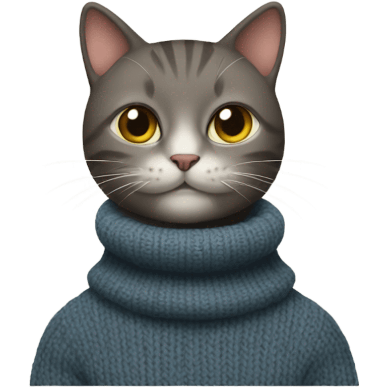 cat in turtleneck emoji