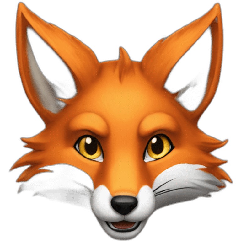 fox fan of 9 tails at back emoji