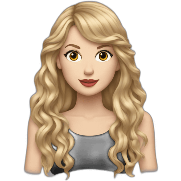 taylor swift with long hair emoji