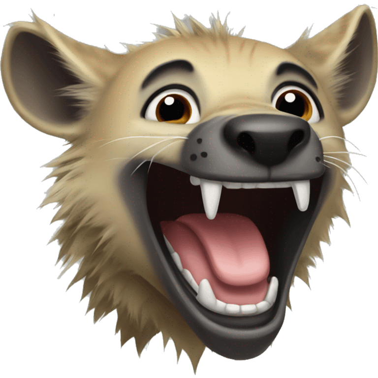 Hyena laugh emoji