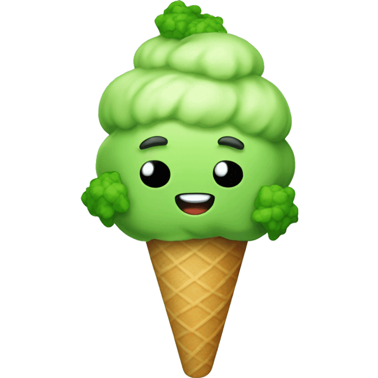 Broccoli Ice Cream emoji