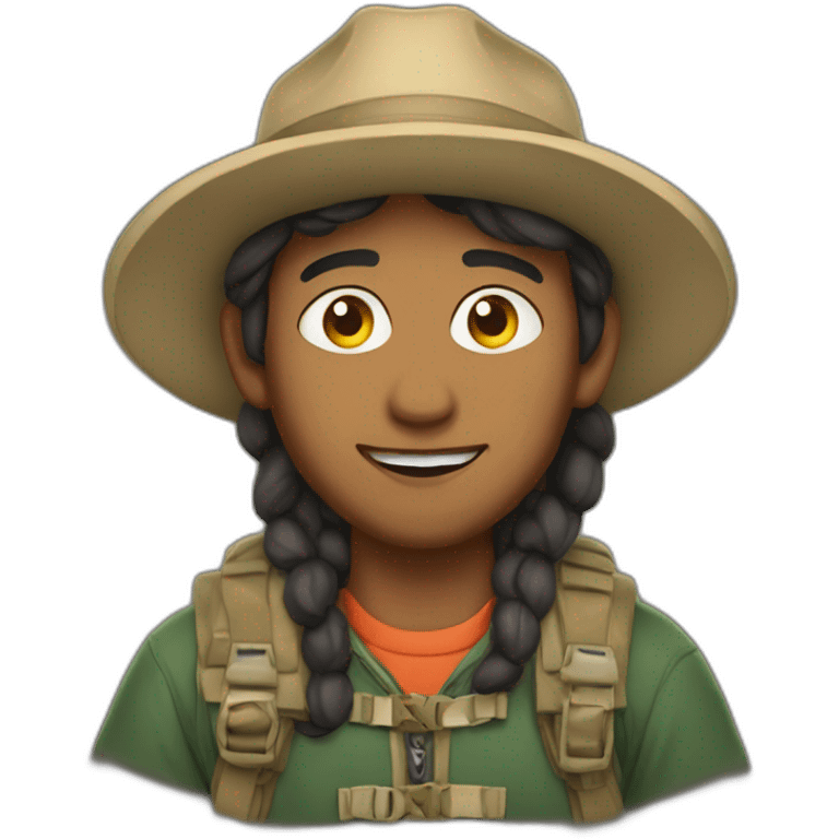 Montañista emoji