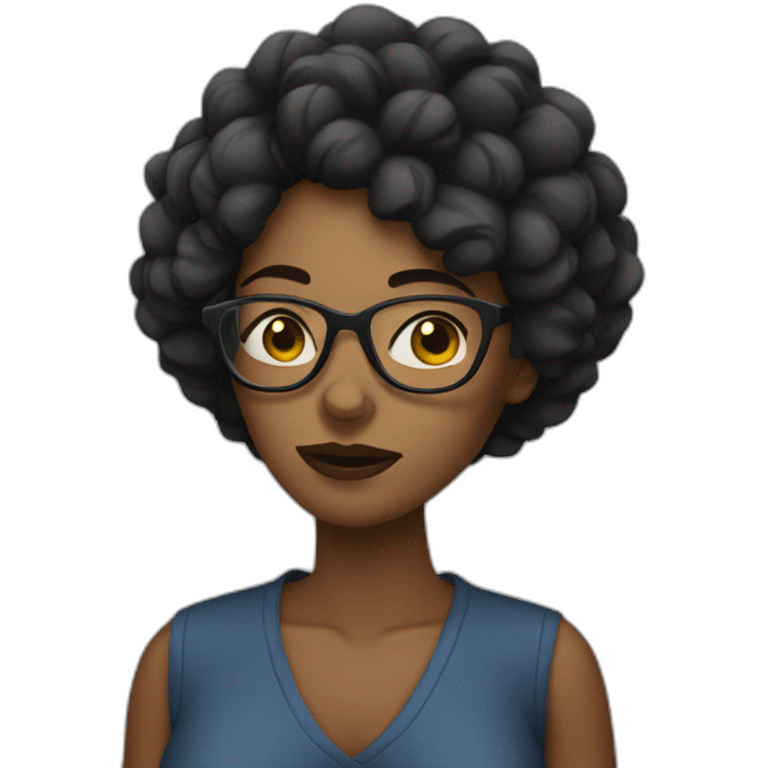 woman with glasses cant sleep emoji