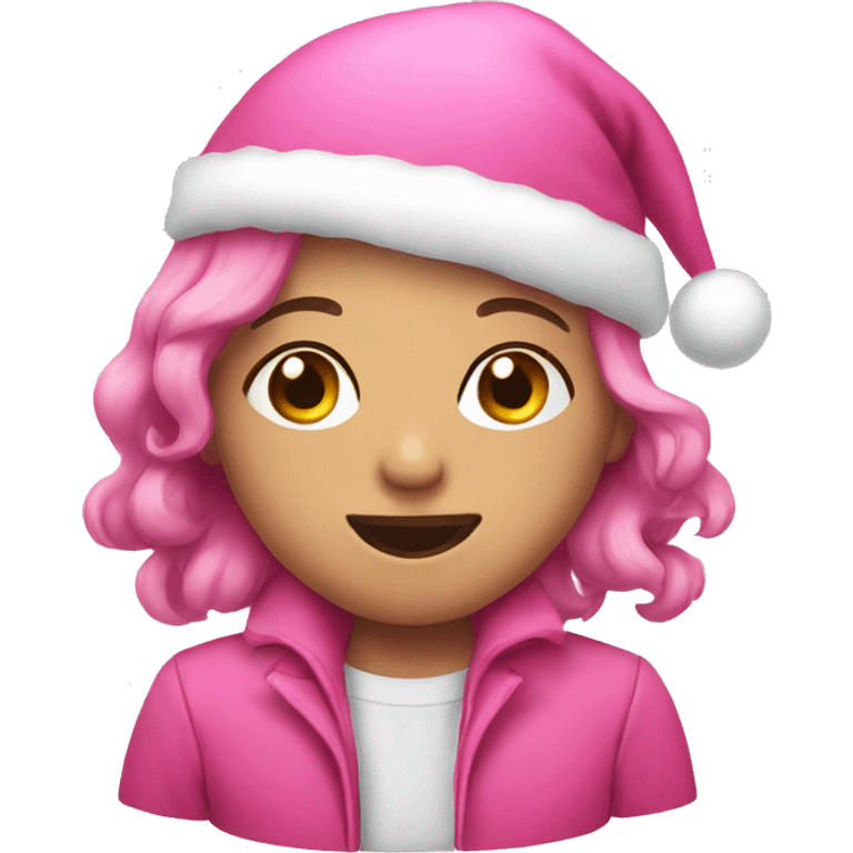 Christmas pink  emoji