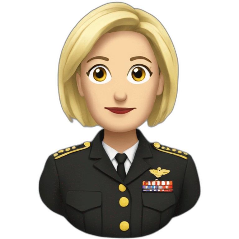 Marine le pen noir emoji