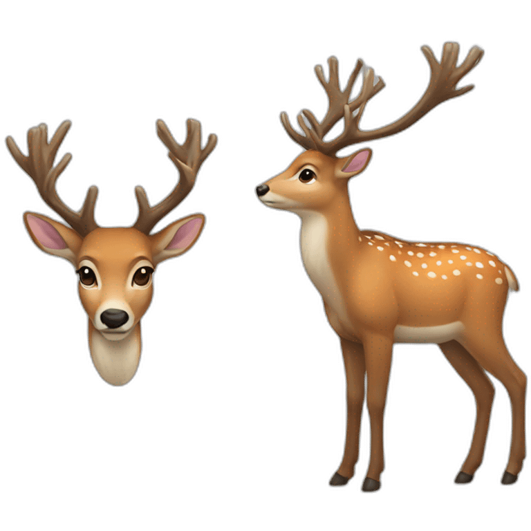 male deer emoji