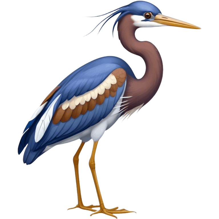 tricolored heron emoji