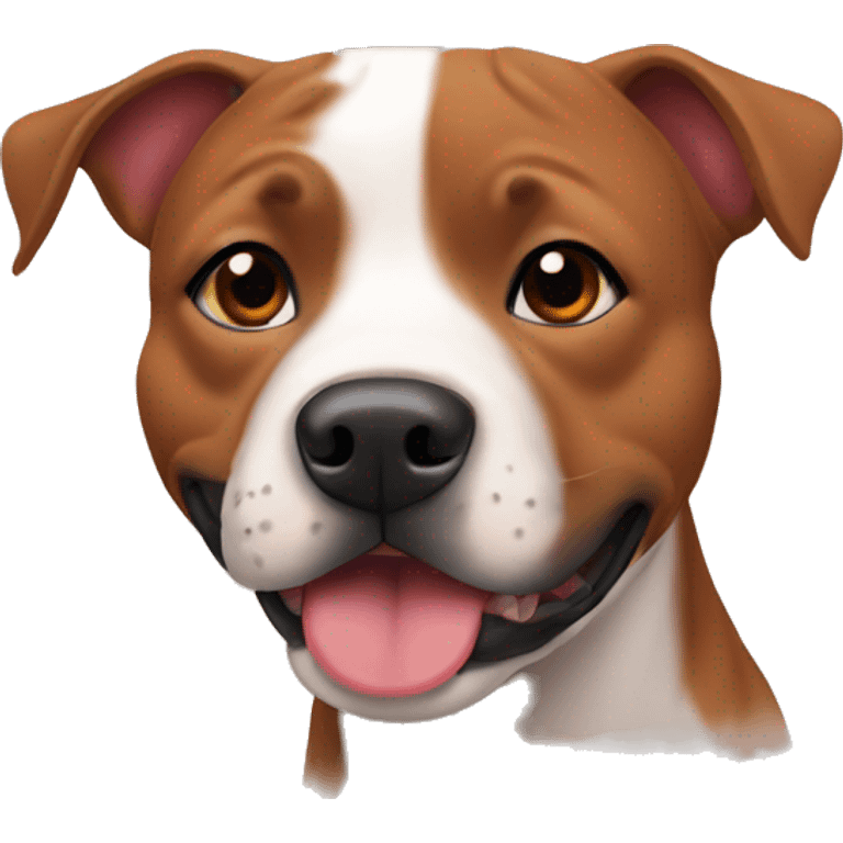 Red fawn English staffy emoji