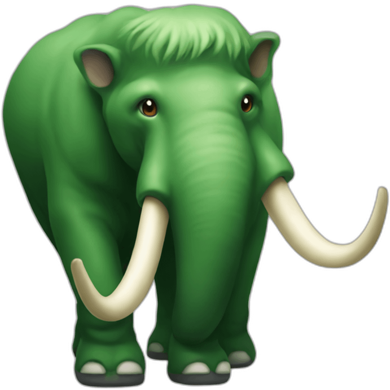 green mastodon emoji