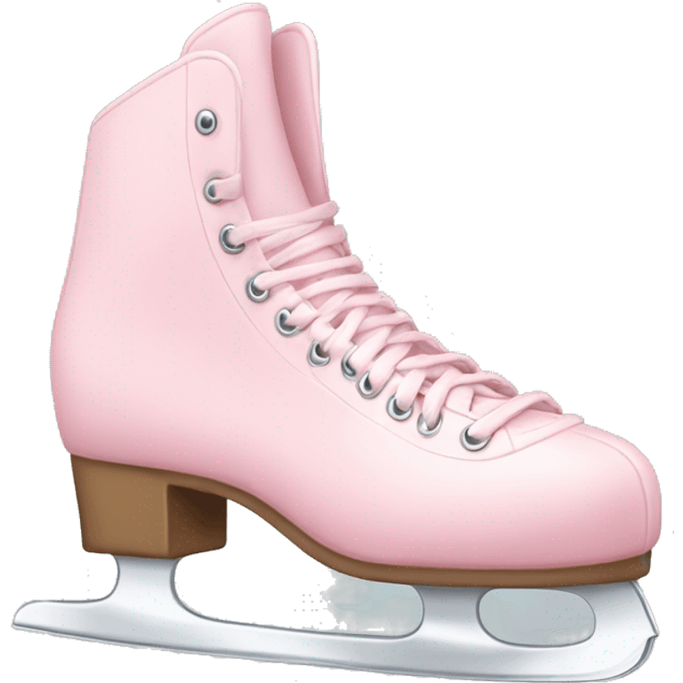 pastel pink ice skates emoji