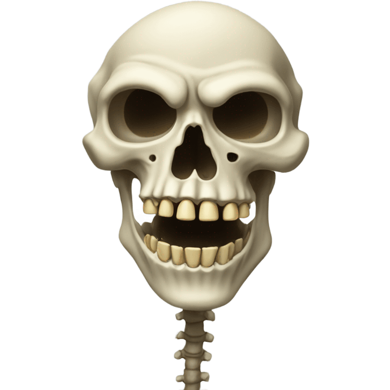 Skeleton boom head emoji