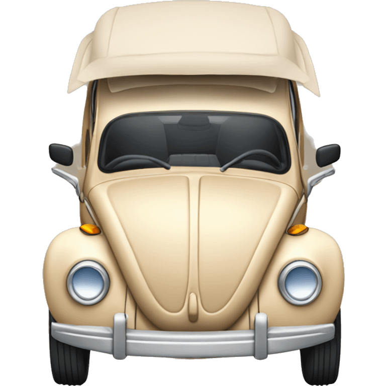  beige Beetle with sunroof emoji