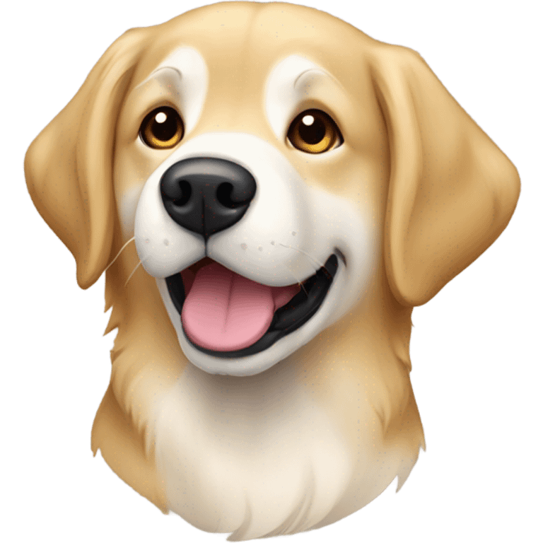 Golden retriever Labrador and husky mix emoji