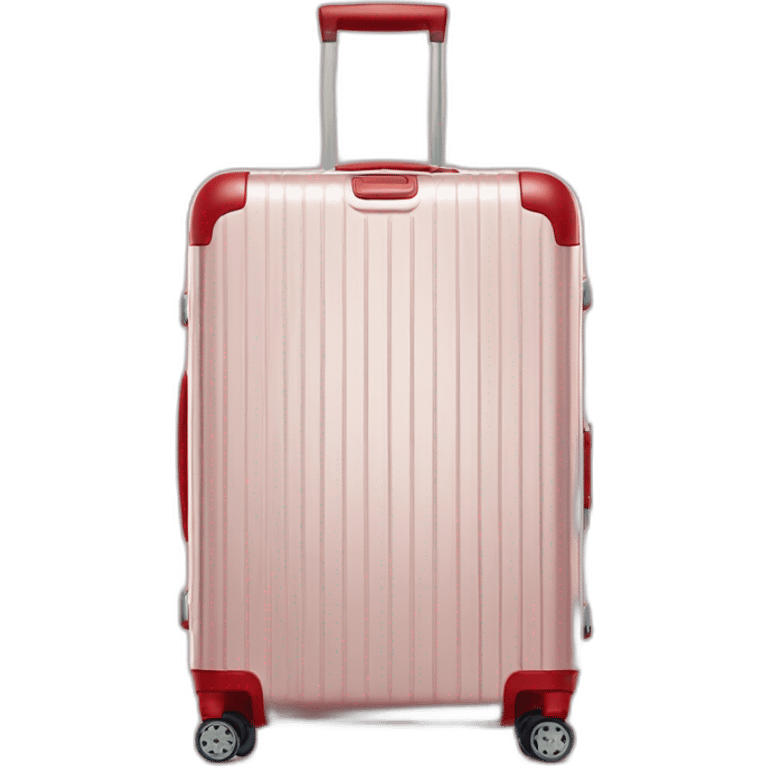 One Rimowa red Essential Cabin luggage emoji