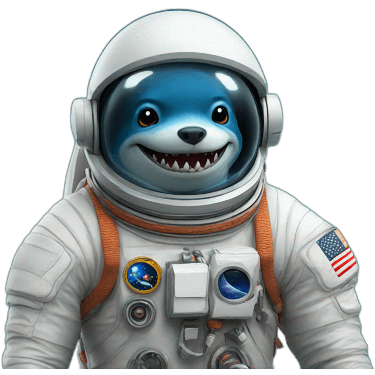 shark astronaut emoji