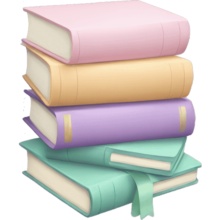 Pastel books emoji