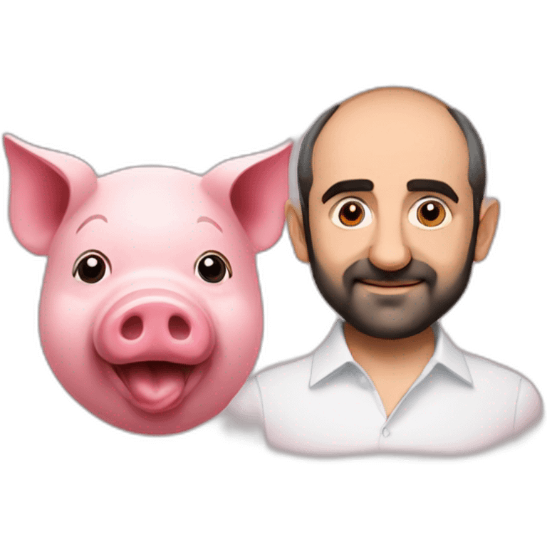 Nikol Pashinyan and pig emoji