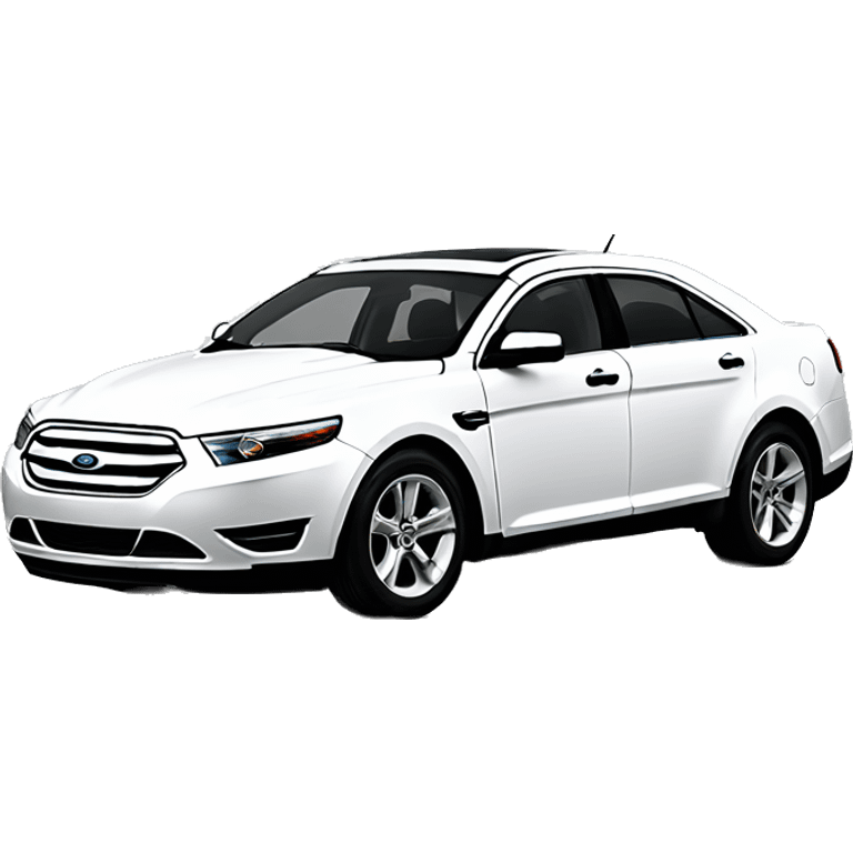 White Ford taurus 2013 emoji