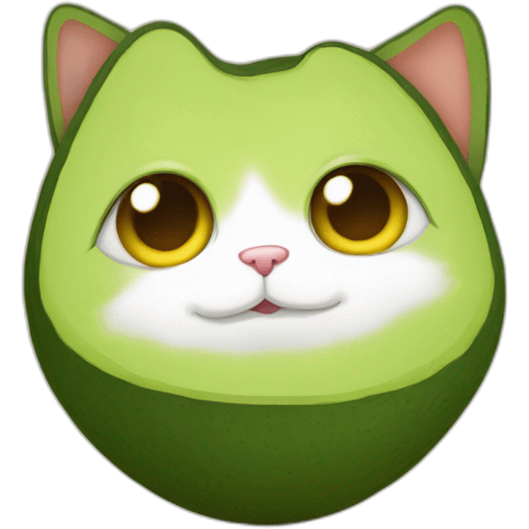 Avocado cat emoji