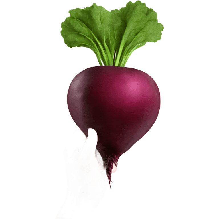 beetroot with mirror in hand emoji