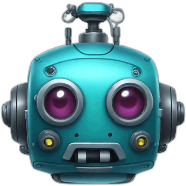 smiling underwater robot emoji