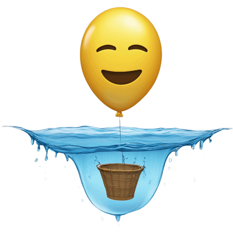 balloon on the water level emoji