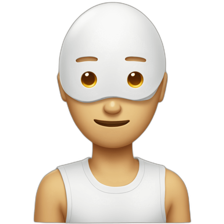 Egg head man emoji