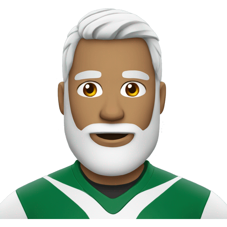 rugby player with beard and white hairs emoji