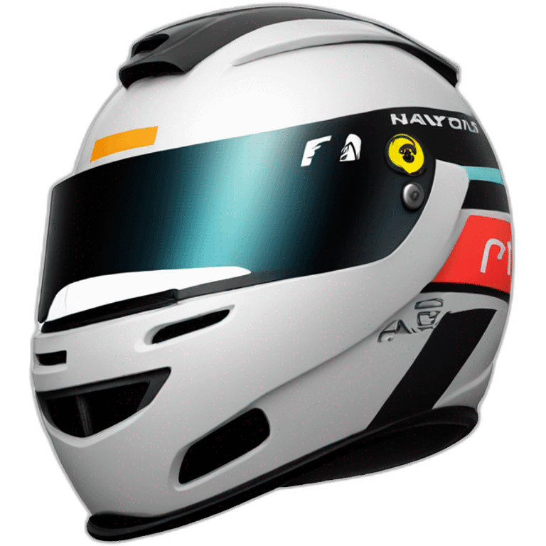 racing helmet lewis hamilton emoji