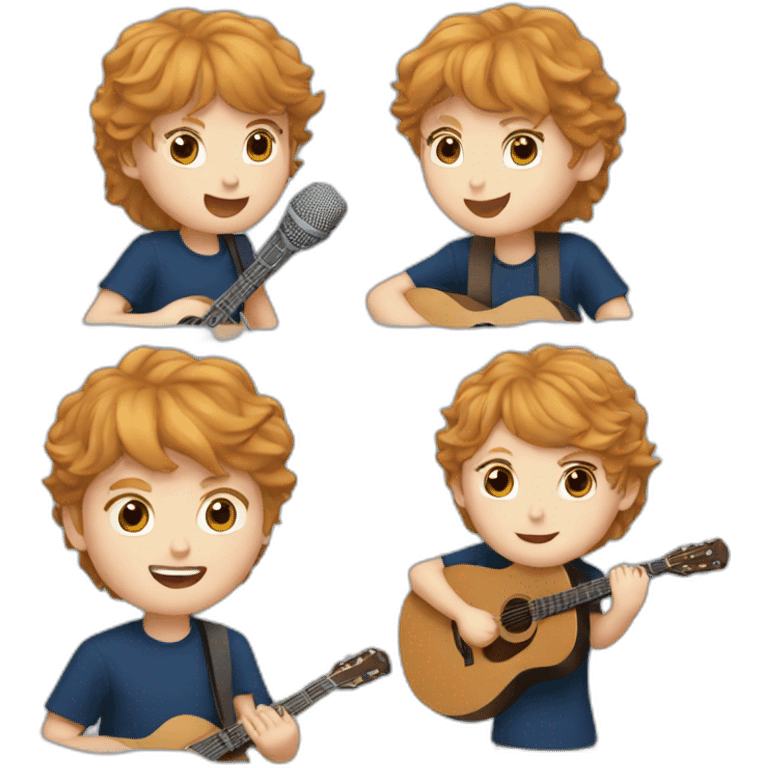 Taylor swift singing with Ed sheeran emoji