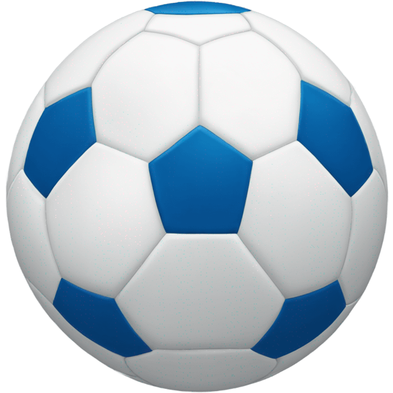 white and blue soccer ball emoji