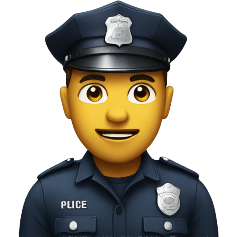 Police face emoji