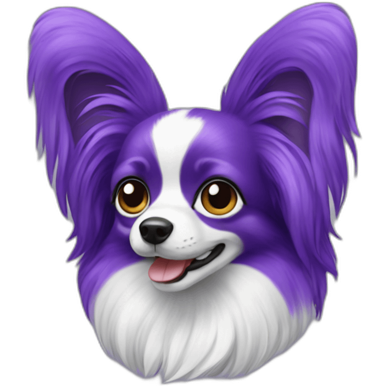 Papillon violet emoji