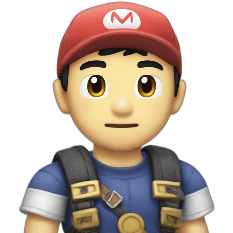 Ness from Super Smash Bros emoji