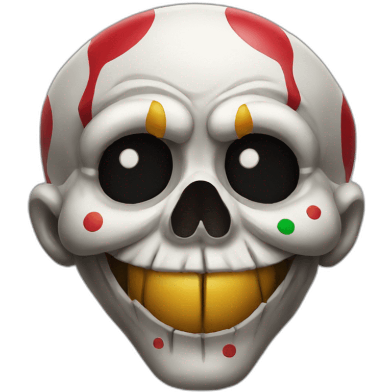 Clown skull emoji