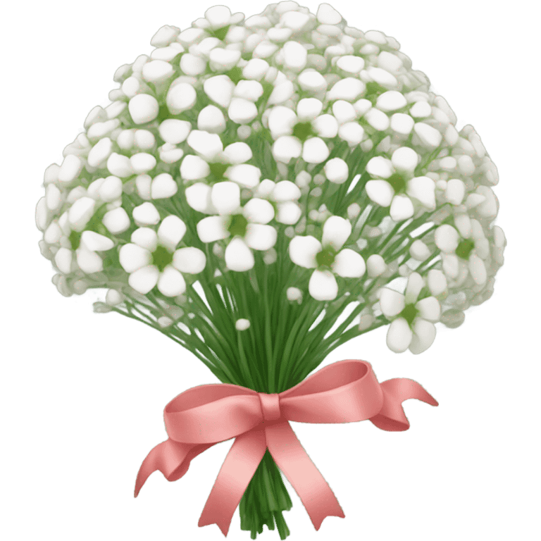 baby breath flower with ribbon emoji