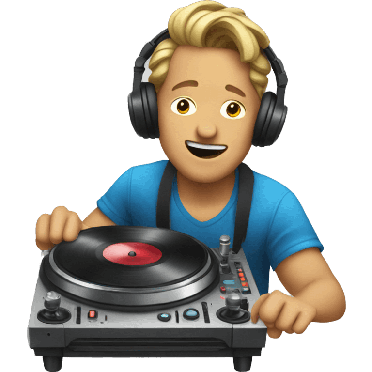 Dj spinning music emoji