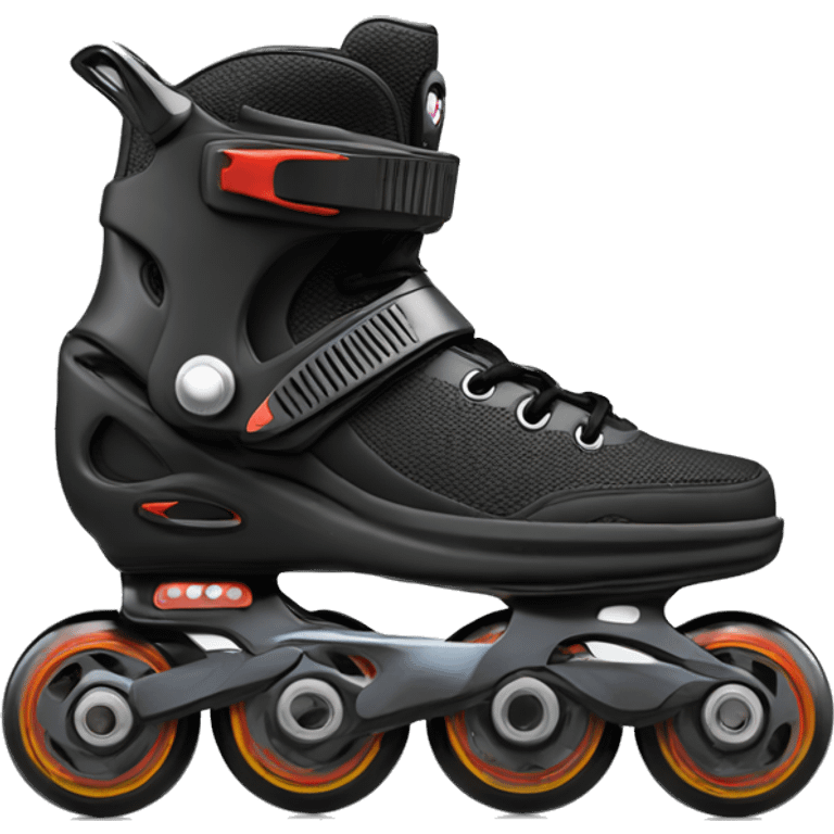 a black rollerblade inline skate, the model called "TWISTER XT" emoji