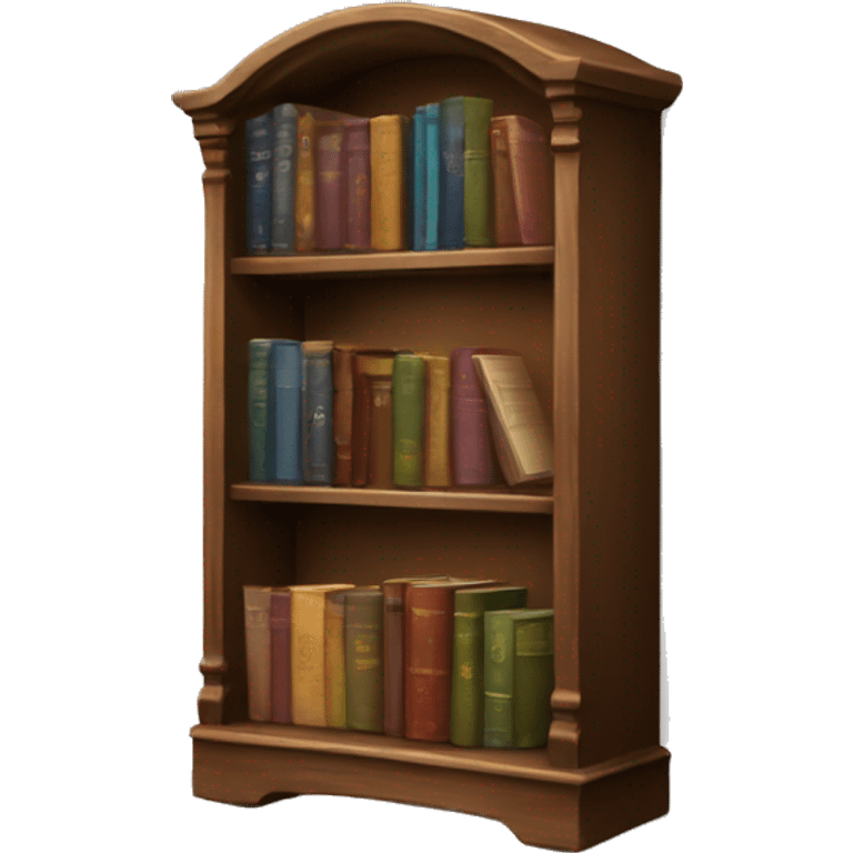 An elegant Book shelf  emoji