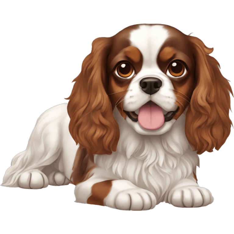 tricolor-king-charles-cavalier-spaniel emoji