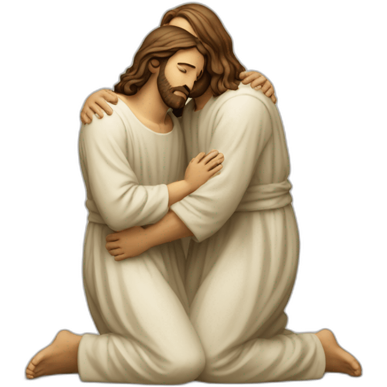 jesus christ consoling someone emoji