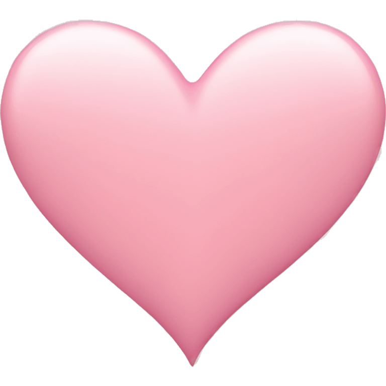 Soft pink heart  emoji