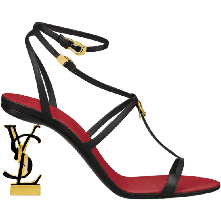 OPYUM sandal, YSL HEEL  emoji