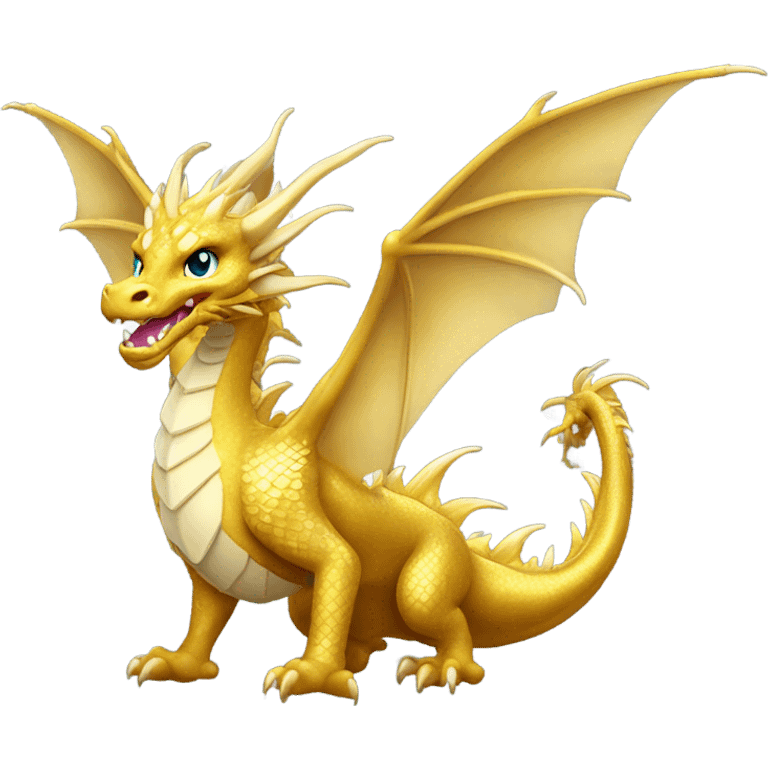 Gold dragon emoji