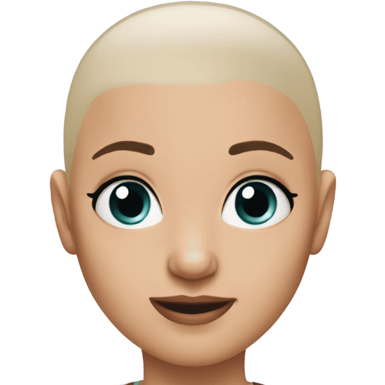 bald girl emoji